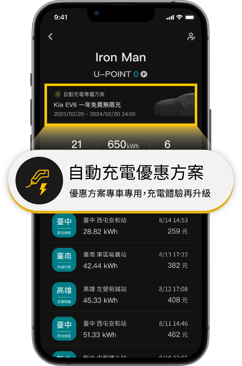 自動充電專屬方案